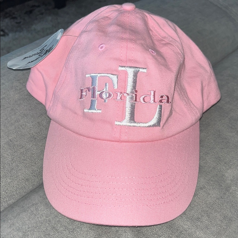 Pink Florida Embroidered Cap
